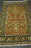 Indo- Ardebil Hand Knotted Rug 4 x 6