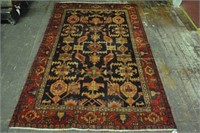 Persian Beshir Hand Knotted Rug 4.2 x 6.4ft