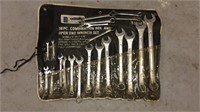 16 pc combination wrench set with extras