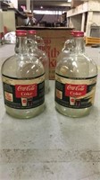 4 gallon Glass Coca-Cola syrup Bottles w/Box