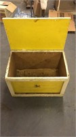 Vintage wooden toy box
