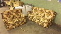 Vintage Floral Couch & Loveseat