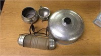 Miscellaneous tin ware & tube light