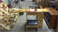 Vintage singer 301 Machine with FULL sewing table