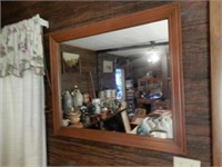 Wall Mirror With Wooden Frame - The Mirror