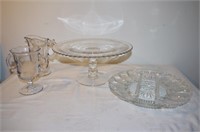 4 pattern glass pieces