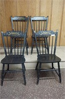 Set of 4 Tell City, Indiana, Hitchcock Dining