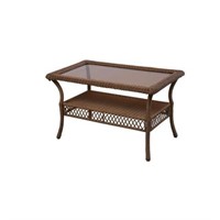 Spring Haven All-Weather Wicker Patio Coffee Table