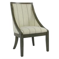 Industrial Striped Dining Chair