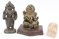 Vintage / Antique Hindu Bronze and Stone Carvings