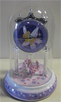 9" Tinker Bell Clock w/ Glass Cover