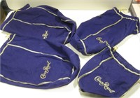 4 Crown Royal Bags