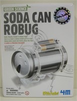 NIOB Green Science Soda Can Robug