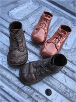 4 Bronzed / Copper Baby Shoes