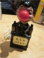 7.5" "The Bar Is Open" Vintage Bar Ware Sign