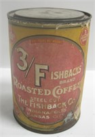 Vintage Rusty Metal Can 3/F Brand Roasted Coffee