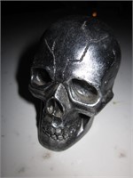3" Resin Metallic Painted Skull