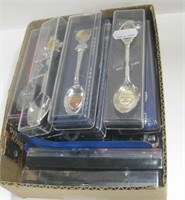 Assorted Souvenir Spoons In Original Cases - NIP