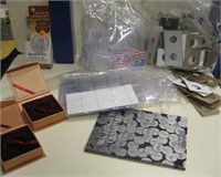 Box Lot Of Coin Collecting Display Sleeves