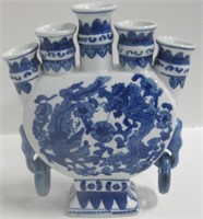 Ceramic Chinese 5-Claw Dragon Blue & White