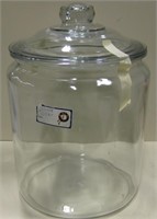Glass Canister With Lid - 13" Overall Height