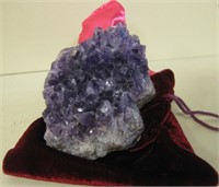 3" Amethyst Crystal Mass With Sack