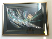 HAND PAINTED FRAMED ART SIGNED BY ARTIST