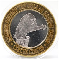 Circus Circus Reno, NV .999 Pure Silver $10