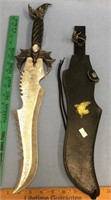Damascus bladed vanity half sword with 14" blade,
