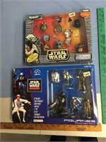 Lot of 2 boxes of Star Wars micro machine, other b