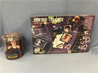 Lot with a Star Trek: The Game, board game and a W