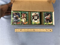 Box lot with vintage Topps collectable football ca