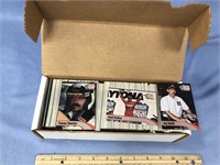 Box lot with Pro Set car racing collectable cards