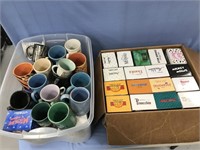 Large lot of misc. coffee cups, Mickey Mouse, Poca