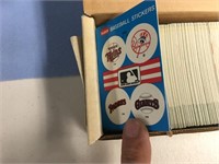 Box of 1987 Star stickers baseball cards        (7