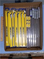 Lot with 13 various long drill bits by Irwin in va