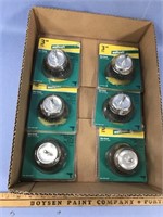 Lot of 6 new in package 3" 5 wire brush by Wolfcra