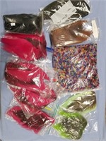 Lot of fly tying supplies, beads and dyed hair  al