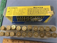 Plastic container of 45-70 mag by Buffalo Bore