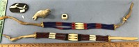 Lot of 2 North American Indian style poker necklac