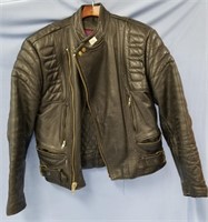 Verducci men's leather motorcycle jacket, approx.
