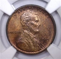 1913-D Lincoln Cent NGC MS63 RB