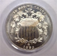 1883 Shield Nickel Proof PCGS PR66