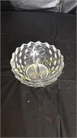 American Fostoria Divided Mayonnaise Bowl Only 6