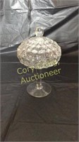 American Fostoria Compote With Lid 9" H