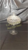 American Fostoria Compote With Lid 9" H