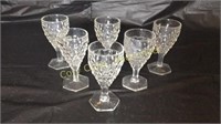 American Fostoria wine Glasses 4 1/2" H x 2 1/4"