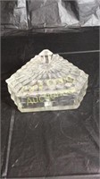American Fostoria 3 Part Candy Dish with Lid