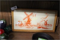 WINDMILL DECORATED TRAY