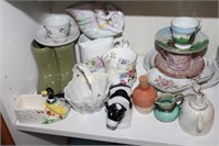 PORCELAIN CUPS - COW - PITCHER - ETC.